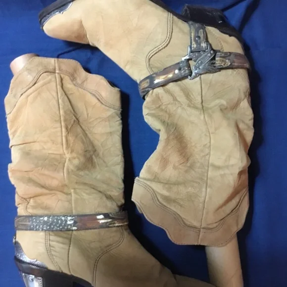 Beautiful Vintage Zodiac Cowboy Boots size 8 - Picture 9 of 11
